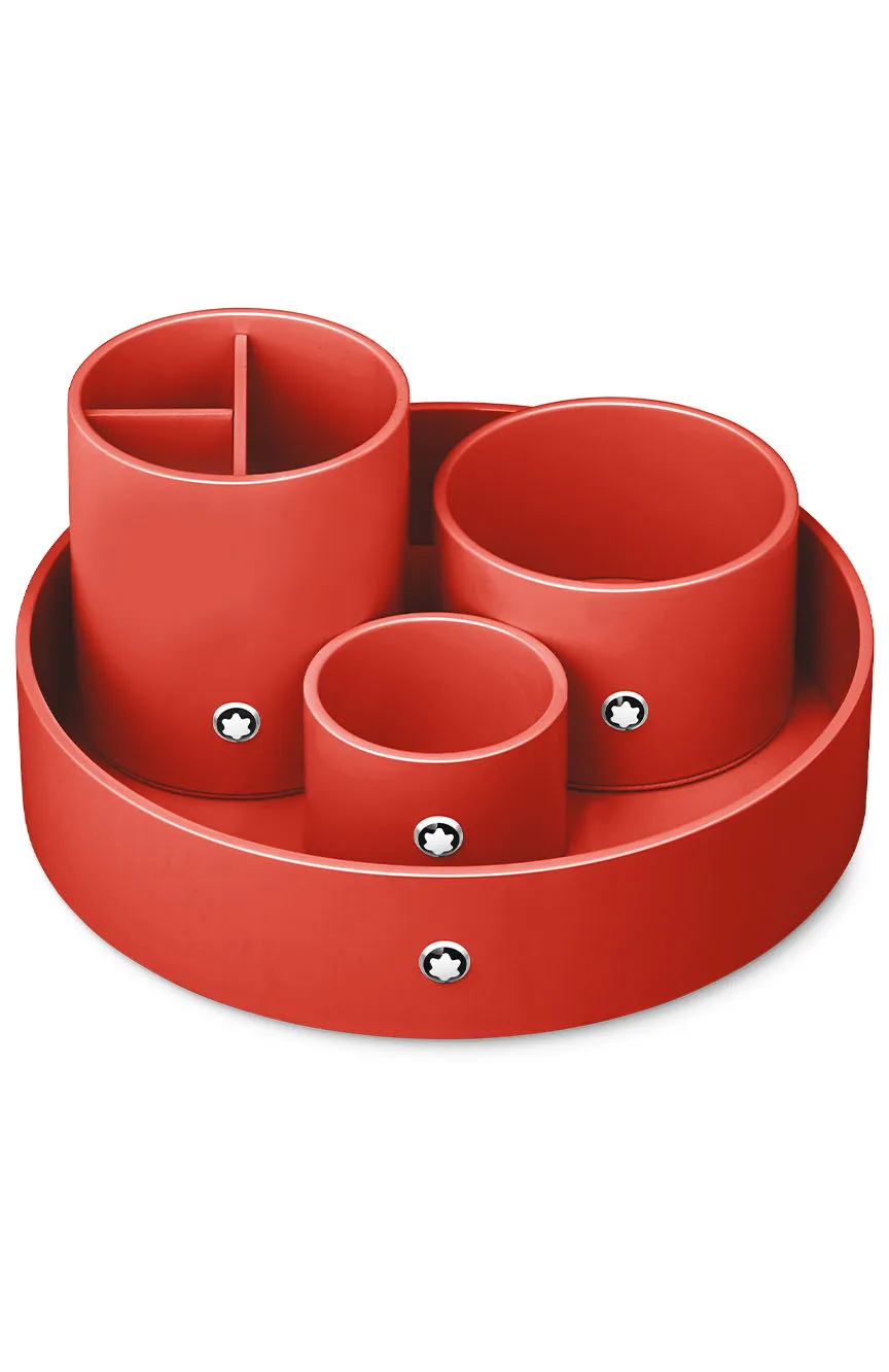 

Montblanc | Desk tray round medium lacquer coral