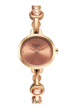 Titan Raga Viva Quartz Analog Rose Gold Dial Metal Strap Watch for Women
