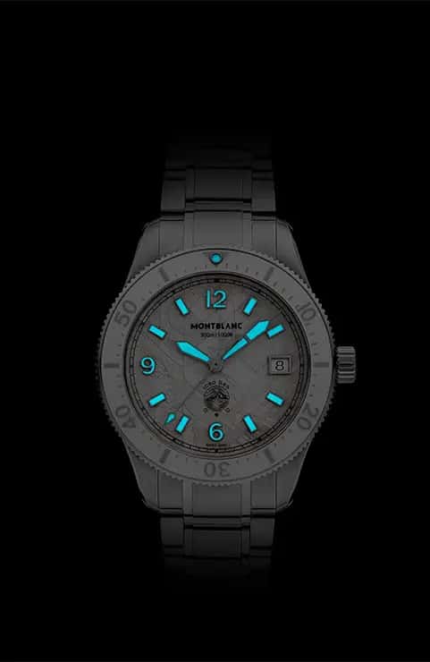 مون بلان Iced Sea Automatic Date 0 Oxygen