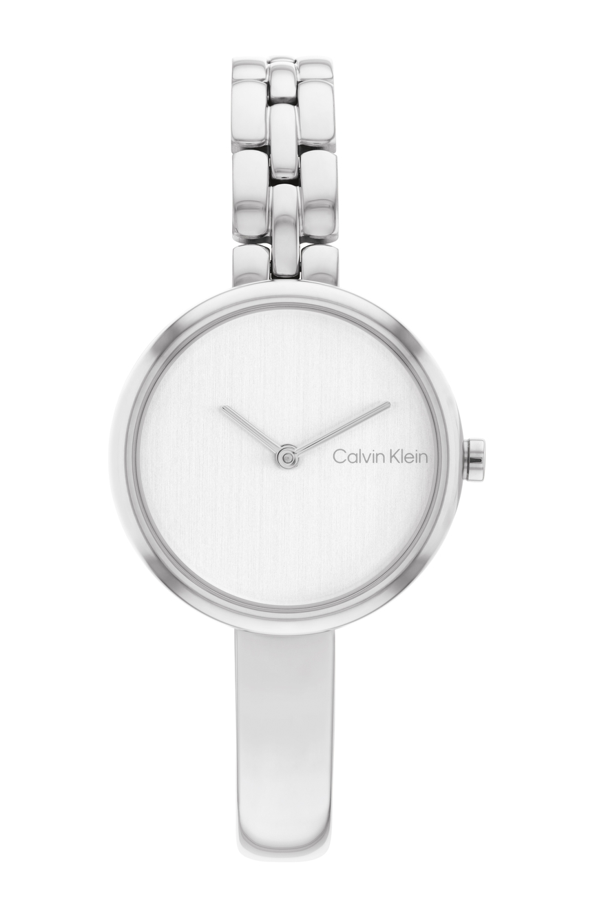 Calvin klein sales silver ladies watch