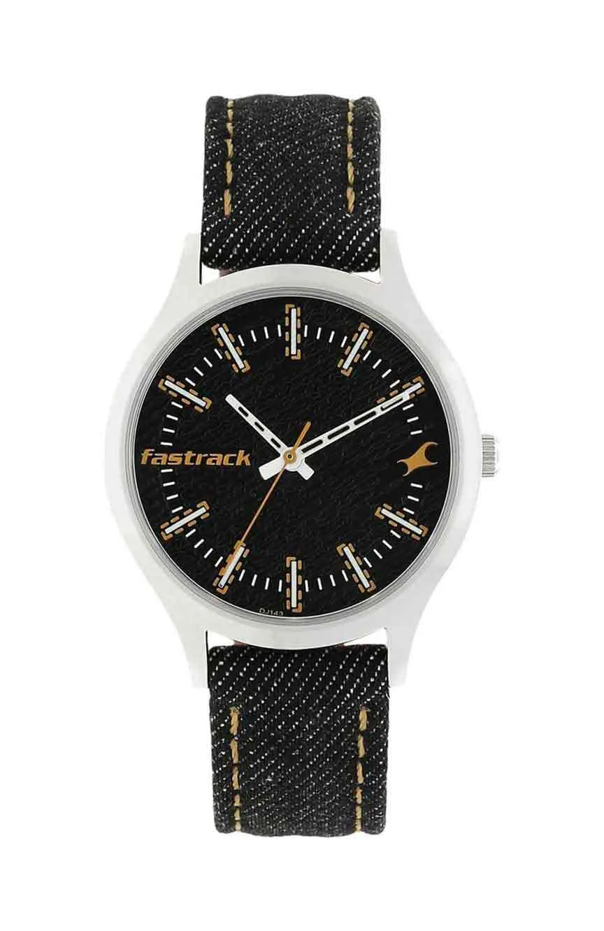 

Titan | Fastrack Denim Quartz Analog Black Dial Denim Strap Watch for Girls