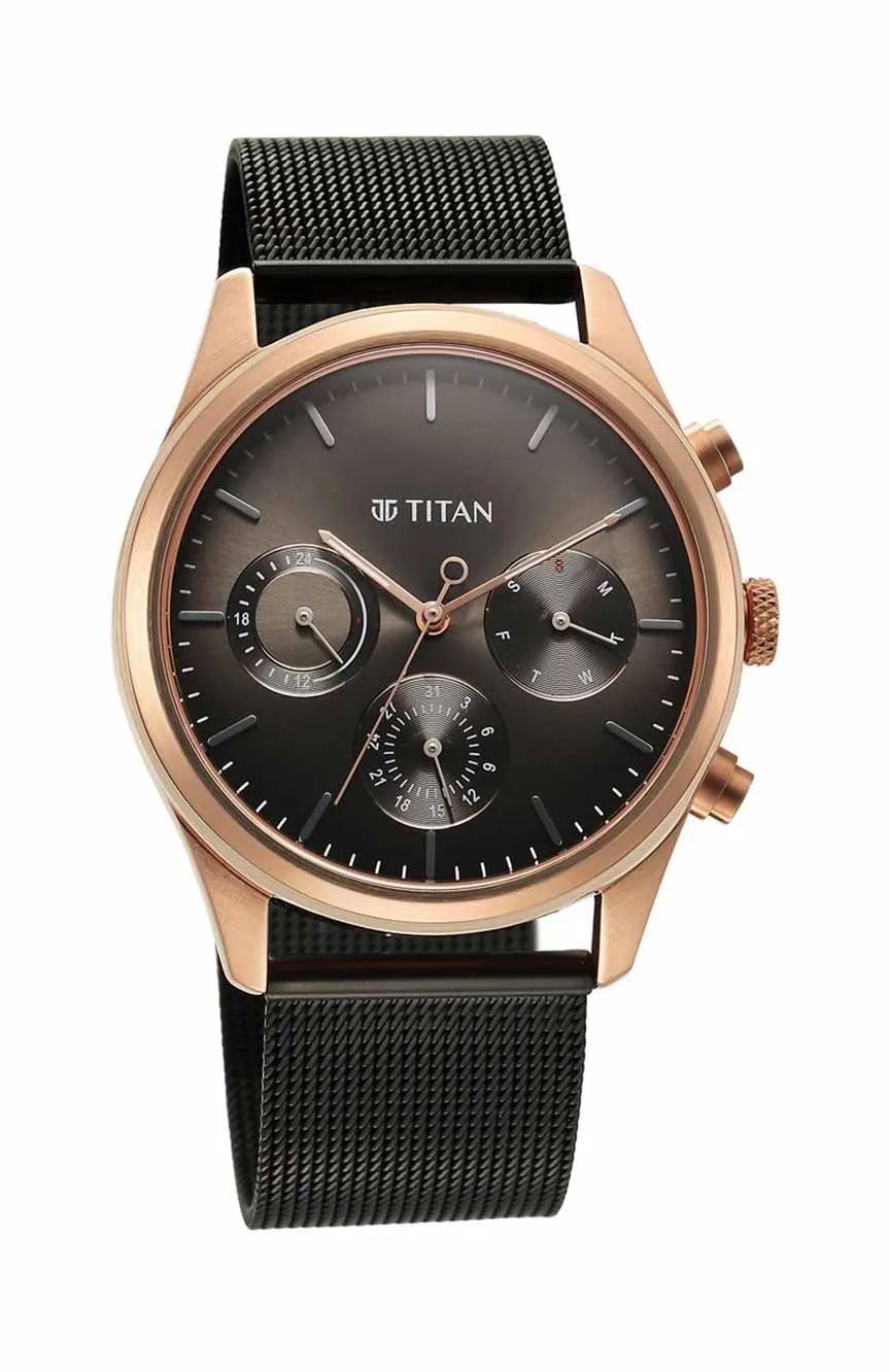 

Titan | Titan Noir Anthracite Dial Analog Stainless Steel Strap Watch for Men