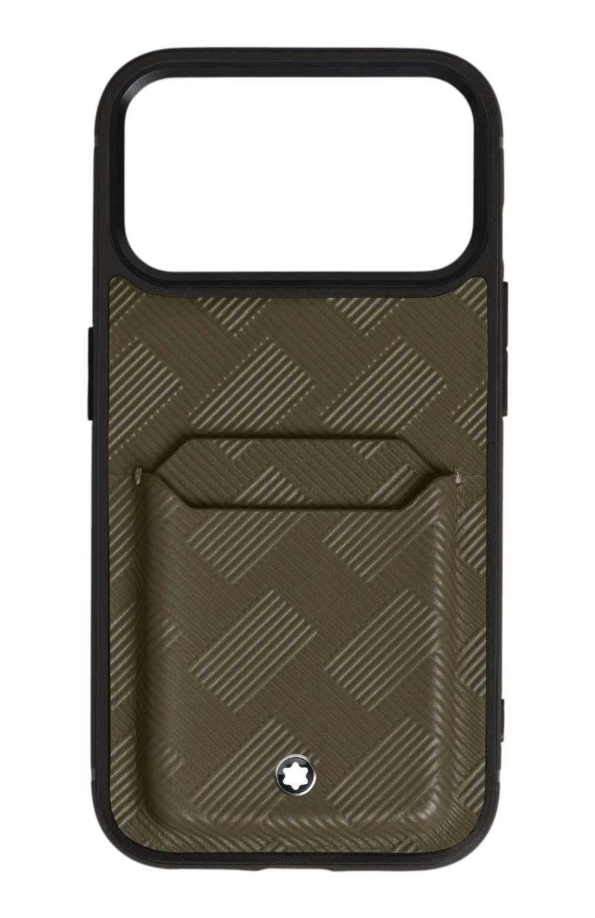 مون بلان Hardshell Case for iPhone 17 Pro with 2cc in Extreme Leather