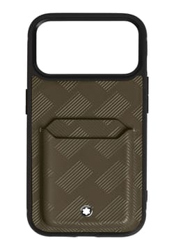 Montblanc Hardshell Case for iPhone 17 Pro with 2cc in Extreme Leather
