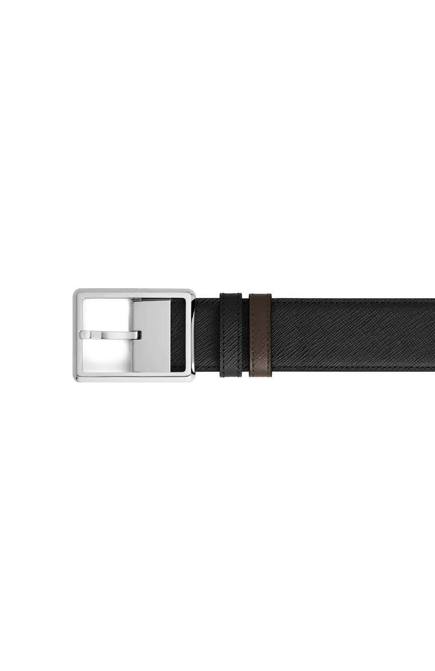 Montblanc Rectangular 35 mm Reversible Belt in Sartorial Leather