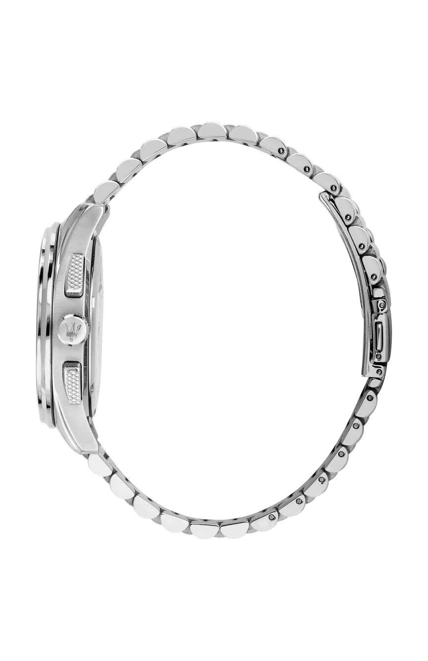 مازيراتي ساعة كوارتز بسوار معدني للرجال