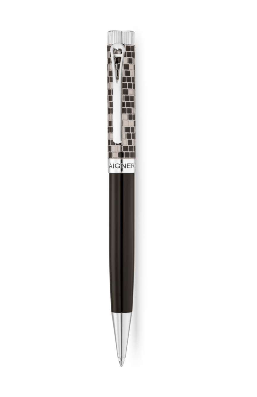 Aigner Metal Ballpoint Pen Gun Black Enamel RivoliShop