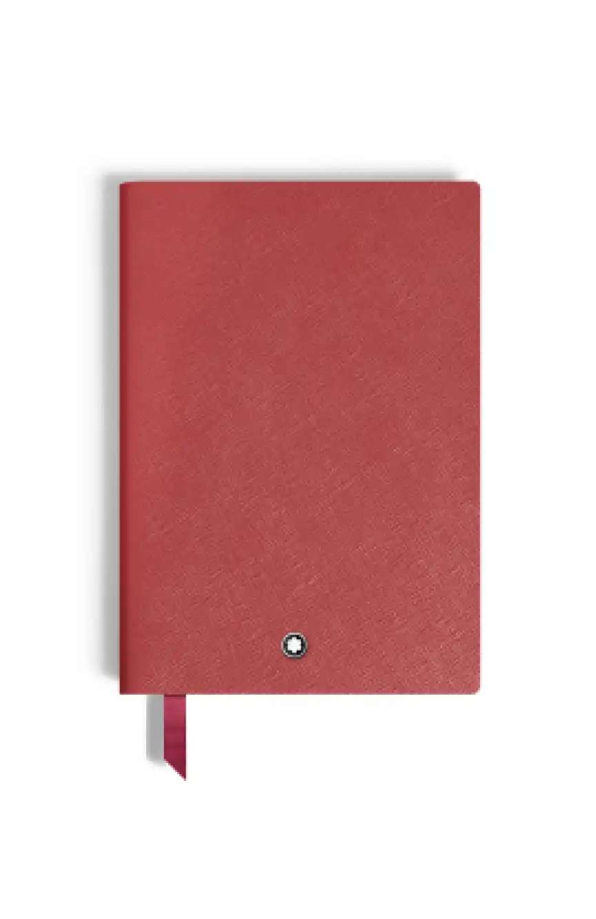 Montblanc Notebook Medium Saffiano Leather Red Squared Pages