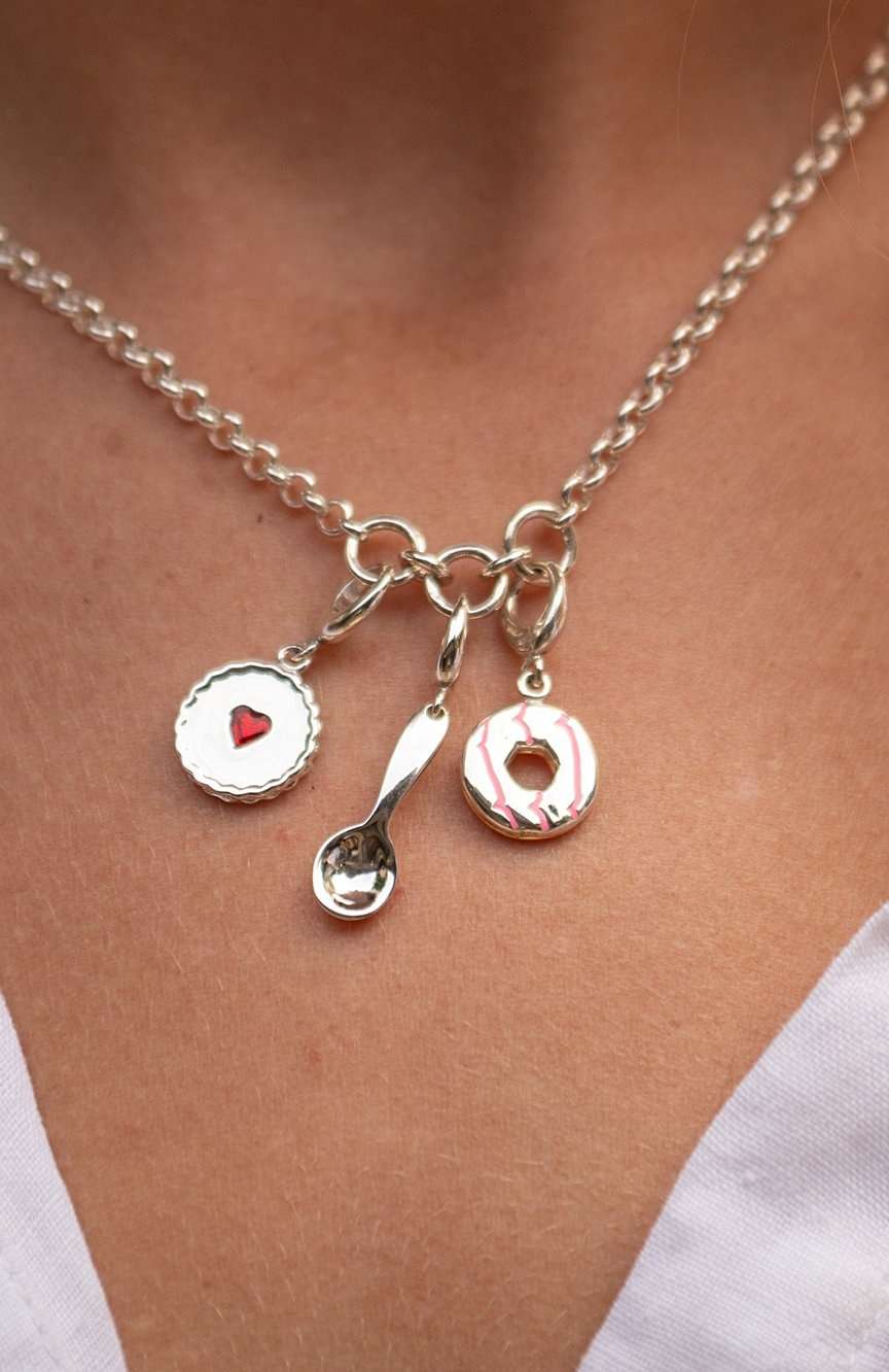 Lily Charmed Silver Biscuit Charm