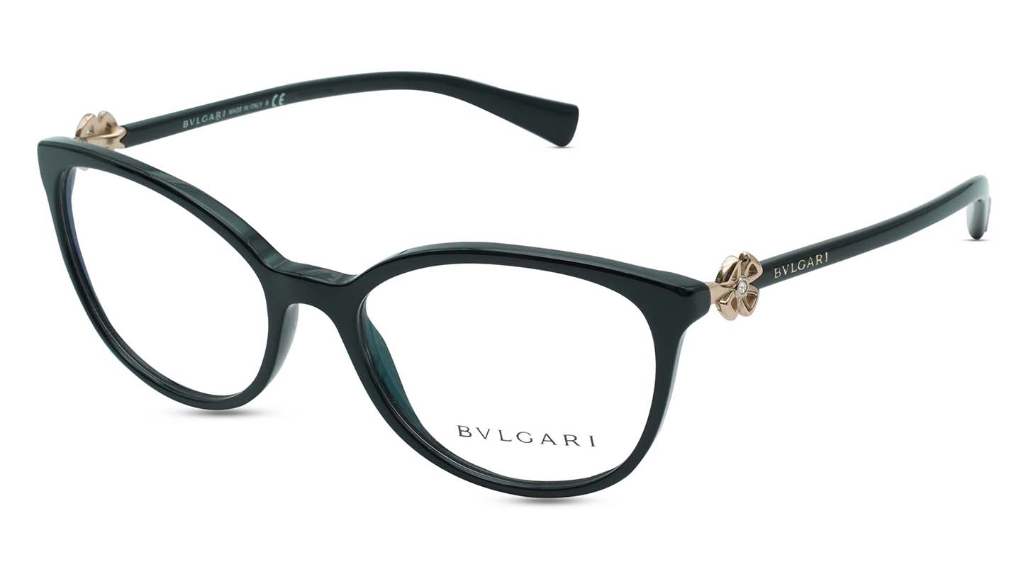 Bvlgari Women Round Black Eyeglass | RivoliShop.com