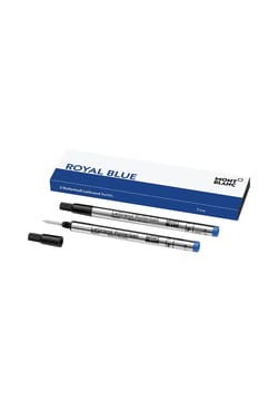 Montblanc عبوّتان لقلم حبر سائل بنهاية كرويّة ليجراند رفيع أزرق ملكي