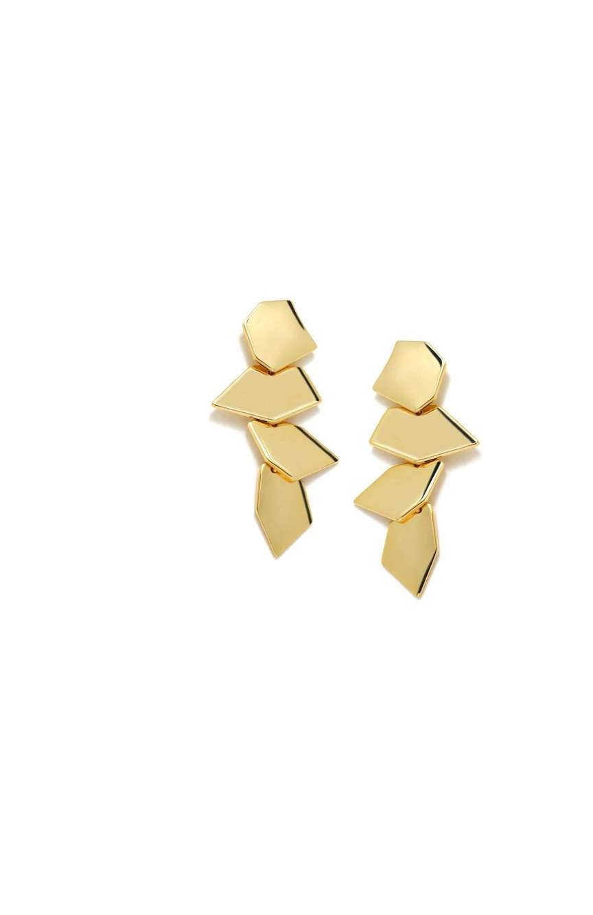 Pertegaz Rocio Water Fall Gold Earrings