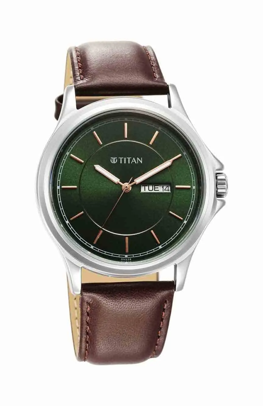 

Titan | Titan Quartz Analog with Day and Date Green Dial Watch for Men