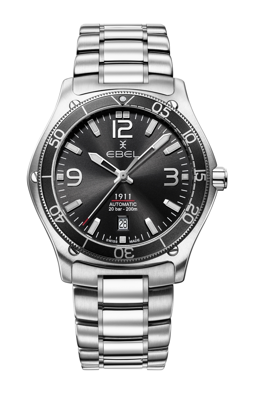 Ebel Mens 1911 Automatic Stainless Steel Watch RivoliShop