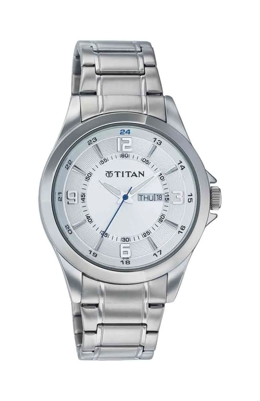 

Titan | men Titan Quartz Analog with Day and Date Silver Dial Watch for Men