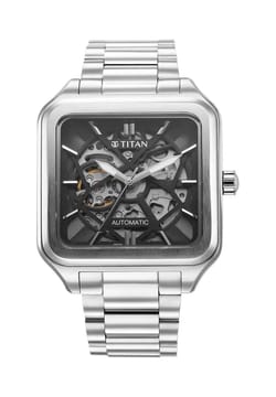 Titan Shaped Automatics Anthracite Dial Stainless Steel Strap for Men