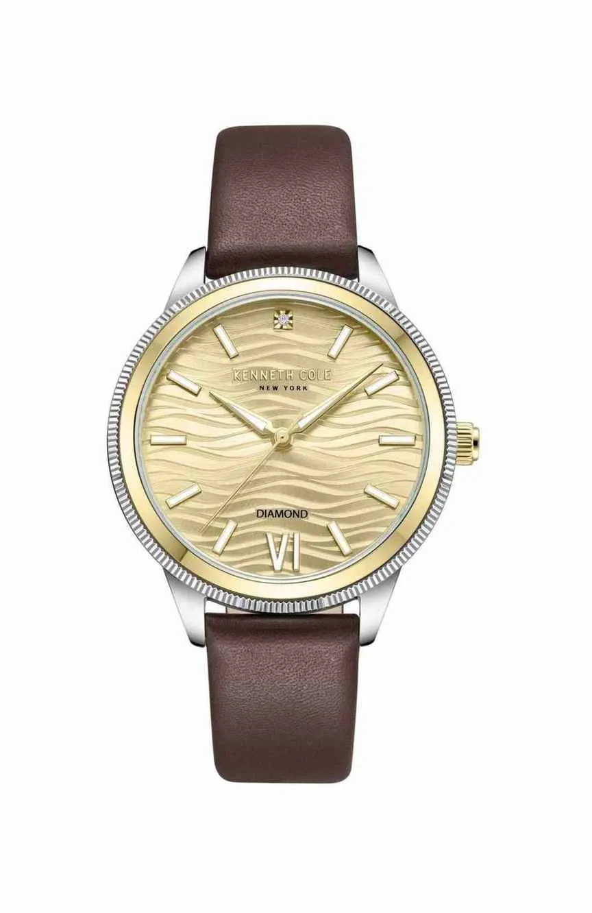 

Kenneth Cole | Kenneth Cole Womens Leather Quartz Watch KCWLA0017702