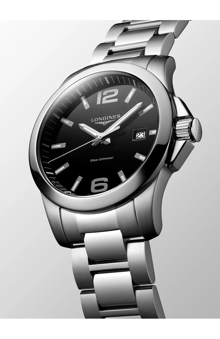 Longines black hotsell