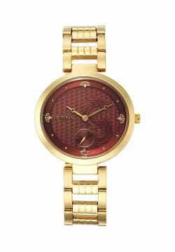 Titan Tet Red Dial Analog Stainless steel Strap Watch for Men
