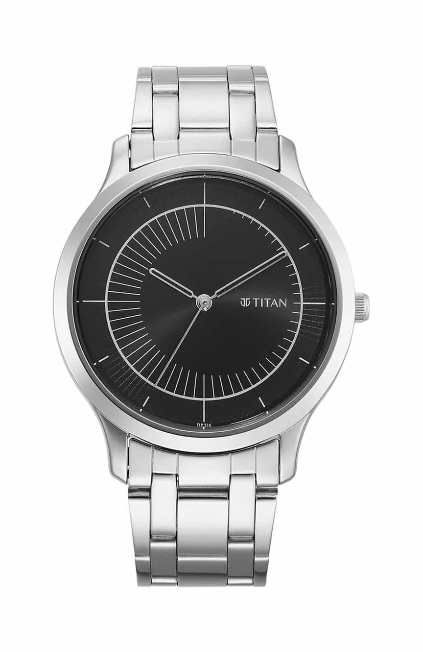 

Titan | Titan Yin & Yang Black Dial Analog Stainless steel Strap Watch for Men