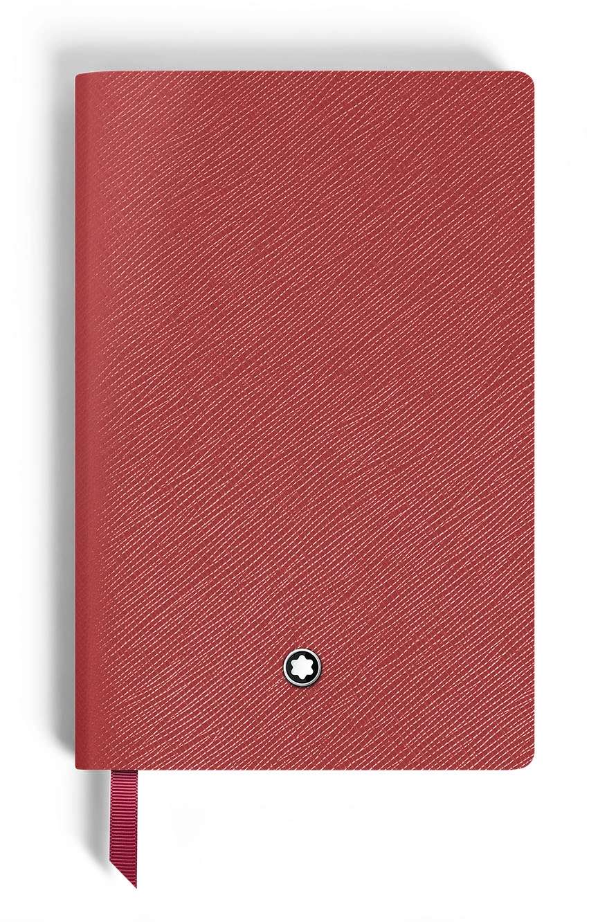 Montblanc Notebook Small Saffiano Leather Red Blank Pages