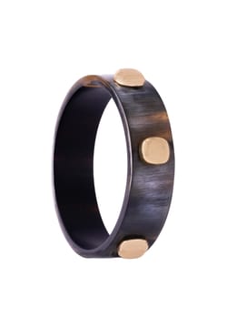 Soyang Paris Marbled horn and metal bangle