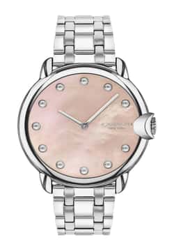 Coach ساعة يد نسائية بسوار ستانلس ستيل من كوتش بتقنية الكوارتز - 14503986