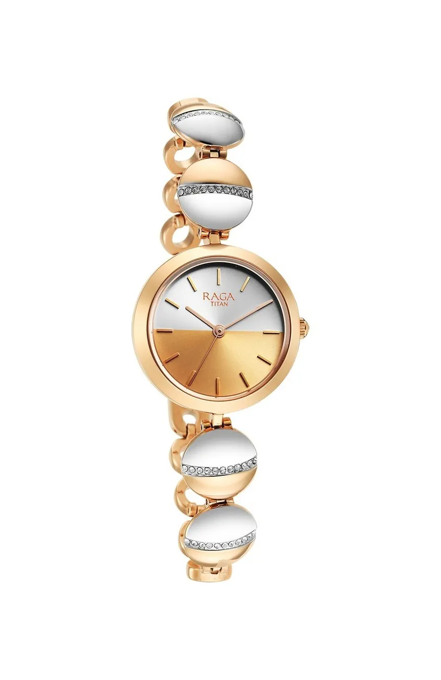 

Titan | Titan Pastel Dreams White Dial Analog Metal Strap watch for Women