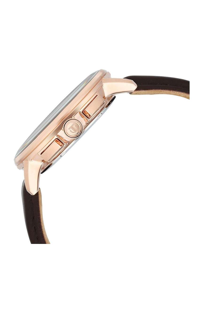 Titan Light leathers Multifunction Brown Dial Leather Strap Watch For Men