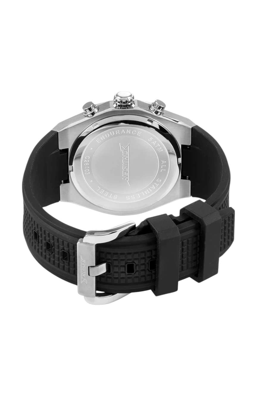Cruiser Gents Black Silicon Strap watch