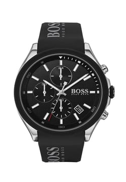 Boss ساعة يد رجالية بسوار سليكون من بوص بتقنية الكوارتز - 1513716