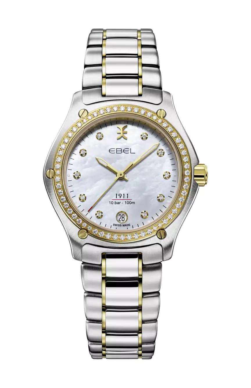 ايبل ساعة يد نسائية بسوار معدني بتقنية الكوارتز 1911