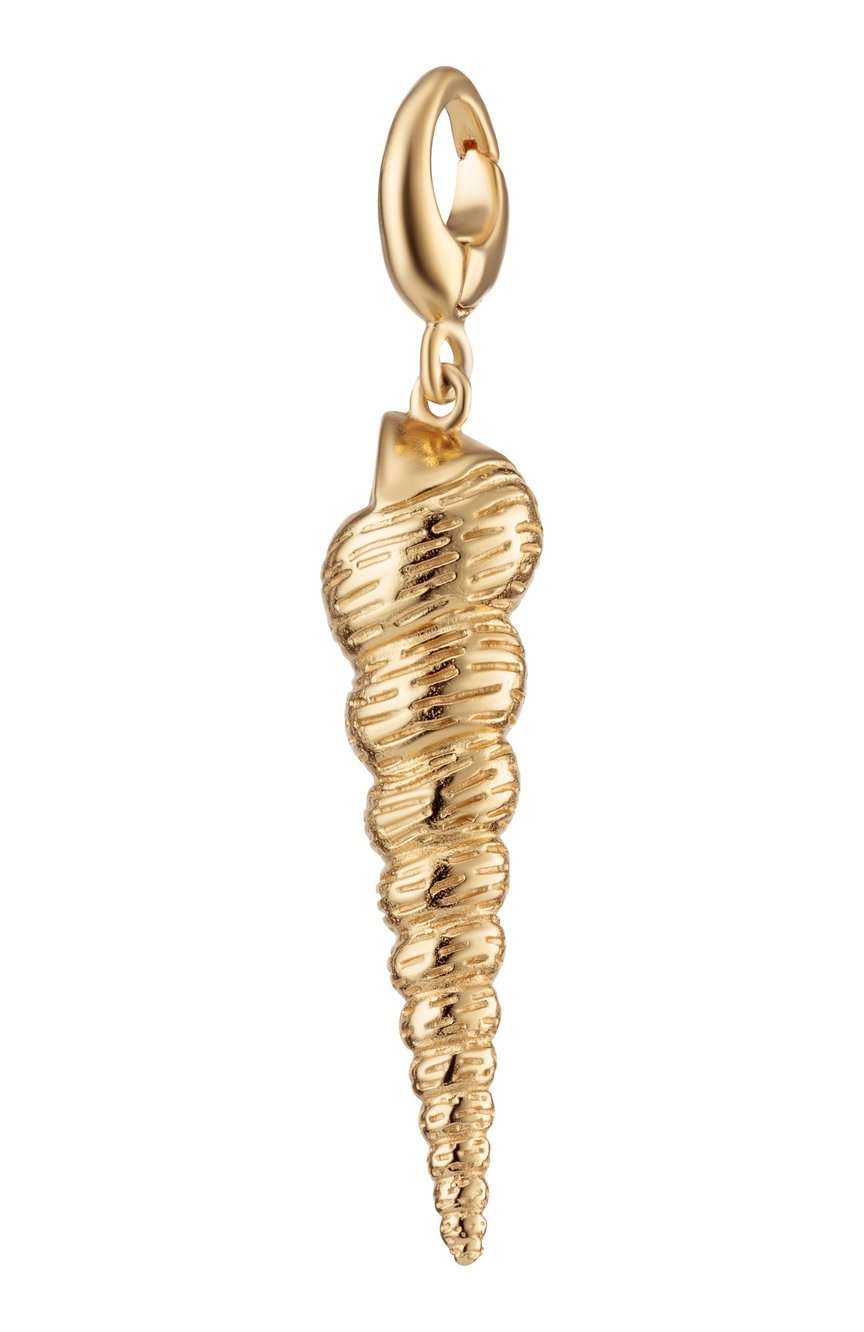 Lily Charmed Gold Plated Spire Shell Charm