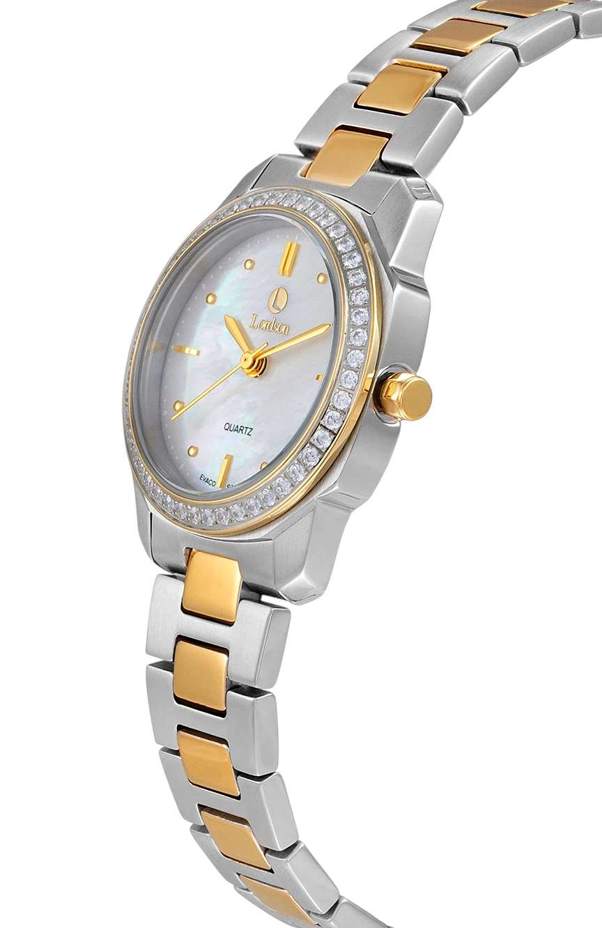 Lordson Ladies Silver Yellow Gold Stainless Steel watch