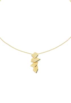 Pertegaz Dew Drop Water Fall Gold Necklace