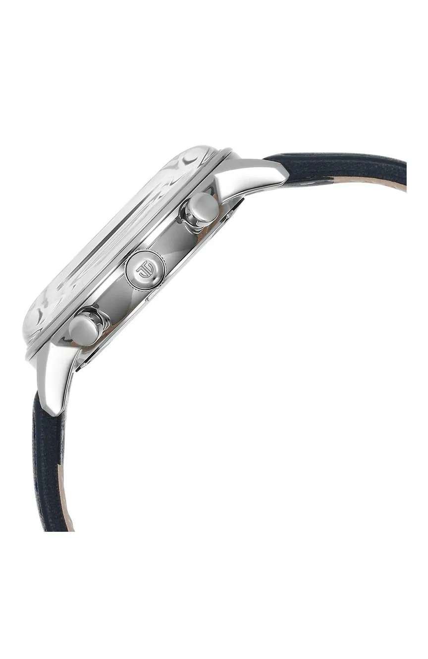 Titan Light Leathers Quartz Multifunction Black Dial Stainless Steel Strap Watch for Men