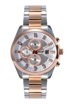 Cruiser Gents Silver Rose Gold Stainless Steel watch