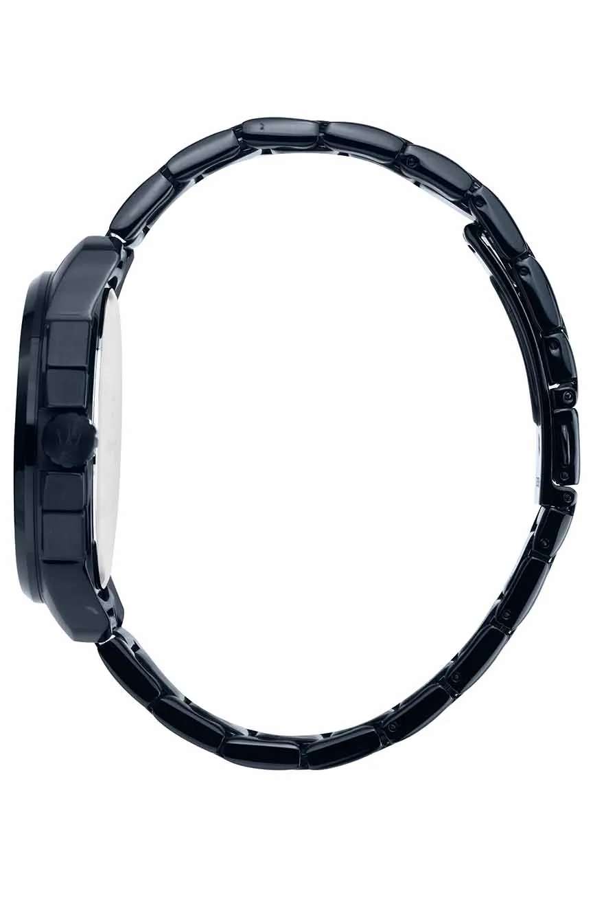 مازيراتي ساعة كوارتز بسوار ستانلس إستيل للرجال