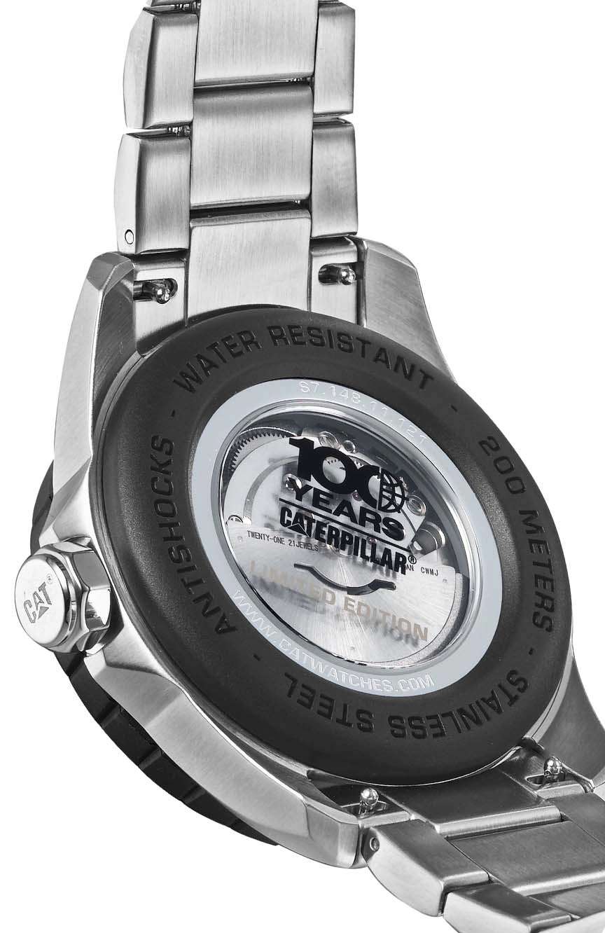 Cat Men Automatic Stainless Steel Watch