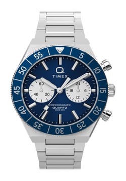 Timex Q Continental Chronograph 40mm Stainless Steel Bracelet Watch
