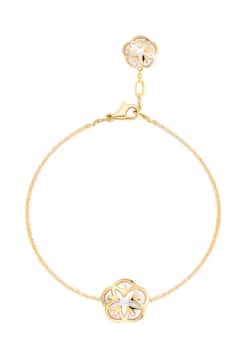 OMEGA Flower Bracelet 18k yellow gold mother-of-pearl