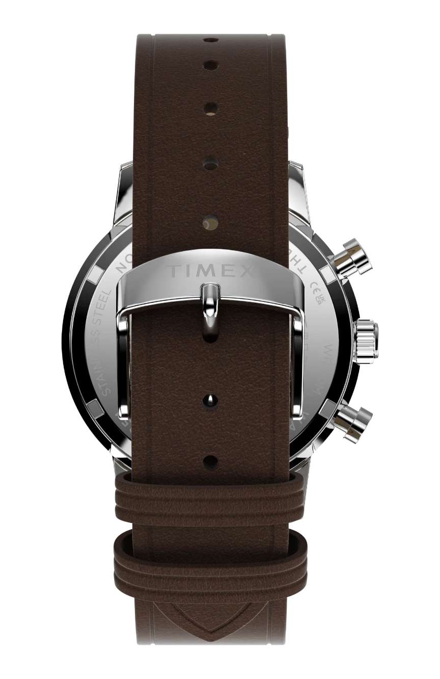Timex Marlin Chronograph Tachymeter 40mm Leather Strap Watch
