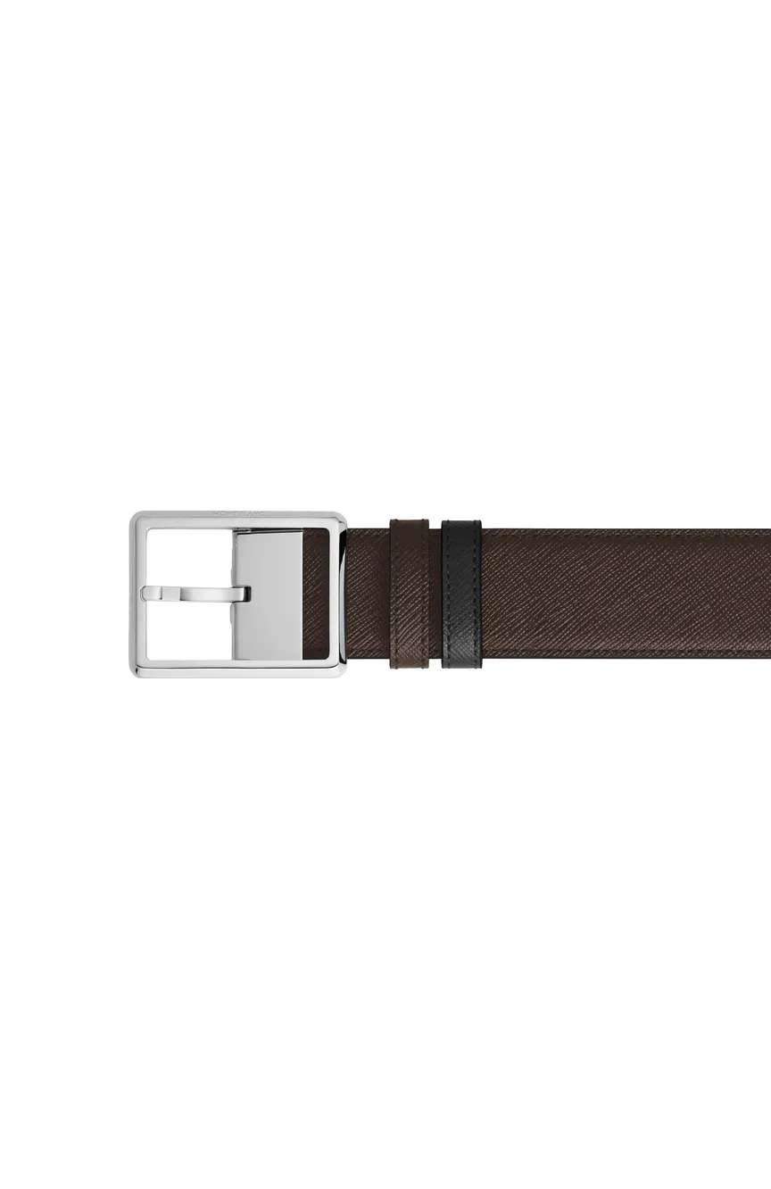 Montblanc Rectangular 35 mm Reversible Belt in Sartorial Leather