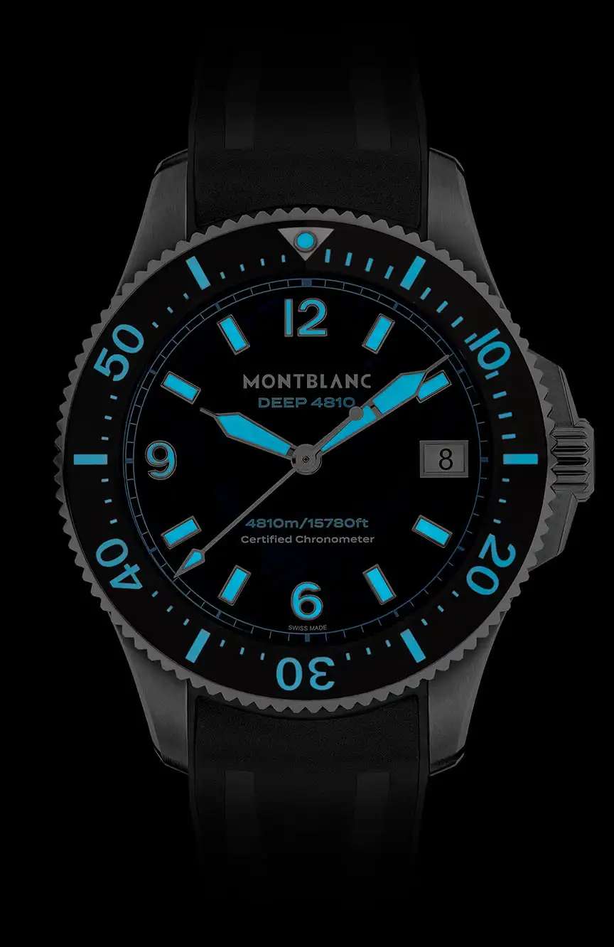 مون بلان ساعة مون بلان آيسد سي 0 أوكسيجين ديب 4810