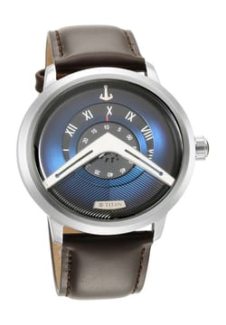 Titan Maritime Blue Dial Analog Leather Strap Watch for Men