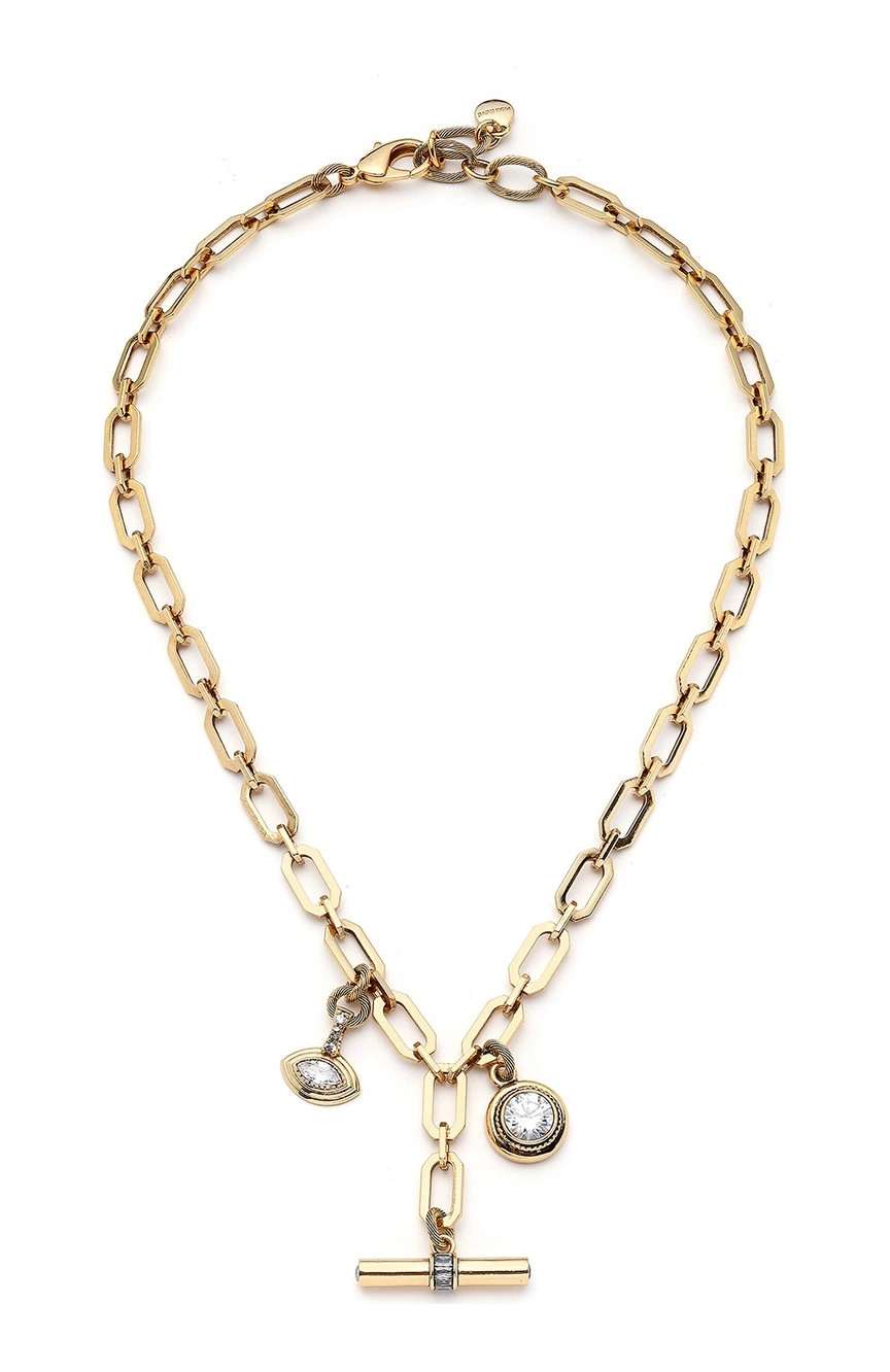 Mon Reve Gold Plated Chain Charm Necklace