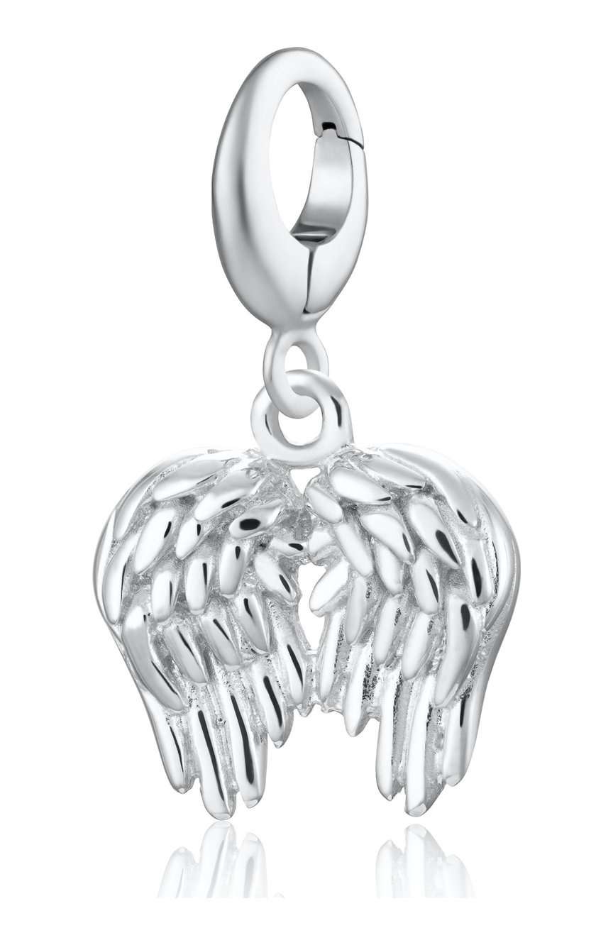 Lily Charmed Silver Angel Wings Charm