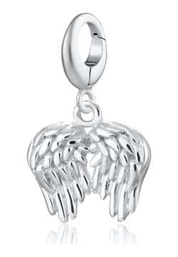 Lily Charmed Silver Angel Wings Charm