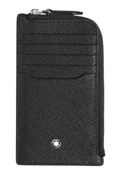 Montblanc Card Holder 7cc with zip in Sartorial Leather