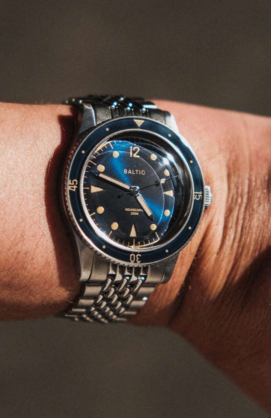 Baltic Aquascaphe Classic - Blue Gilt - Beads of rice